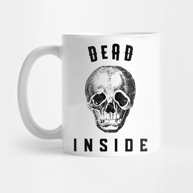 Dead Inside Skull by Space Cadet Tees